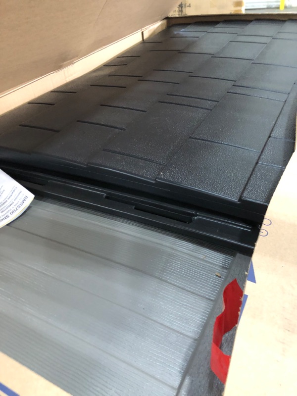 Photo 1 of Suncast Outdoor Storage Cabinet Waterproof Resin Vertical Outdoor Storage Shed (54 cu. ft.) for Patio, Garden Tools, Cushions, & Equipment. Weatherproof Plastic Multi-Wall Design, Capacity Made in USA