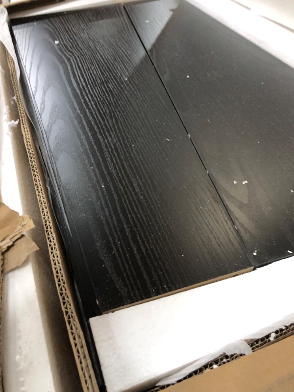 Photo 1 of Tribesigns 63-Inch Executive Desk, Large Office Computer Desk with Double Pedestal, Modern Simple Workstations Writing Table Conference Table Business Furniture for Home Office, Black