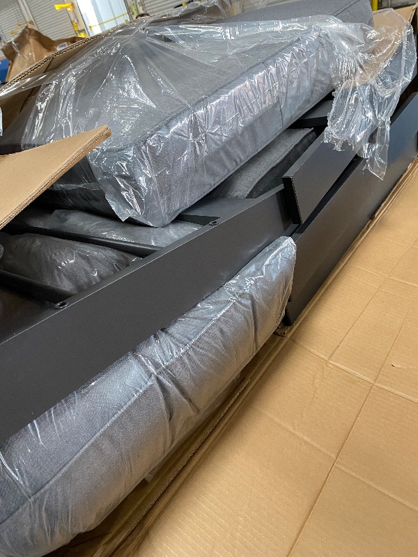 Photo 1 of ***arm chairs 2pc ***Solaste Aluminum Patio Furniture Set, 2q Pcs Modern Outdoor Conversation Set Grey