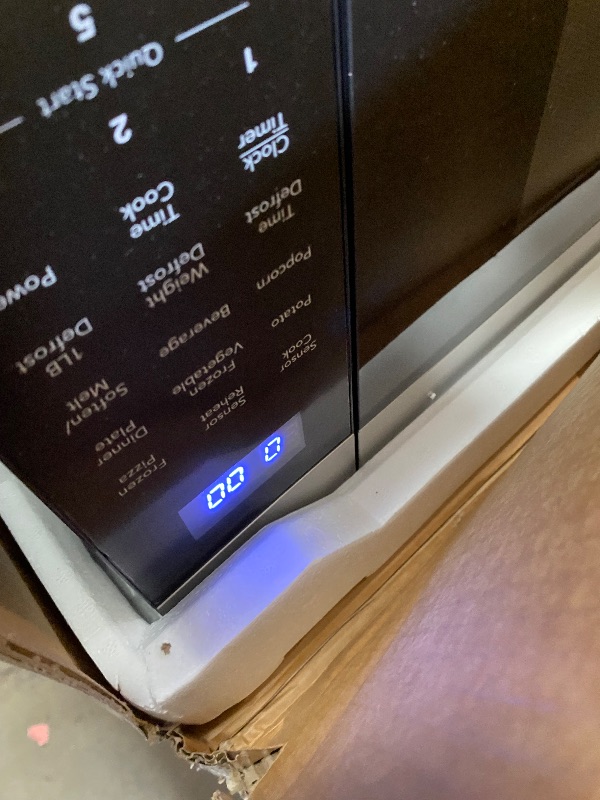 Photo 1 of (back damage minor) FRIGIDAIRE 2.2 Cu. Ft. Stainless Steel Microwave Oven, Multi Function, Programmable, 1,200 Watts