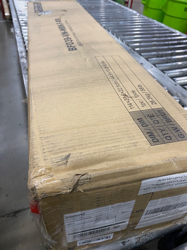 Photo 1 of Rolanstar Full Size Bed Frame with Charging Station, LED Full Bed Frame with Wood Storage Headboard, Platform Bed with Metal Slats & Under Bed Storage, No Box Spring Needed, Noise Free, Black Oak