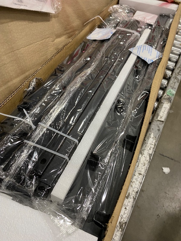 Photo 4 of Rolanstar Full Size Bed Frame with Charging Station, LED Full Bed Frame with Wood Storage Headboard, Platform Bed with Metal Slats & Under Bed Storage, No Box Spring Needed, Noise Free, Black Oak