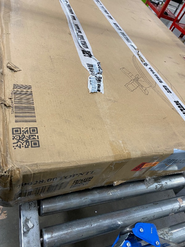 Photo 1 of ***TABLE ONLY***Dored Dining Set - Gray Stripe/White Print/Natural