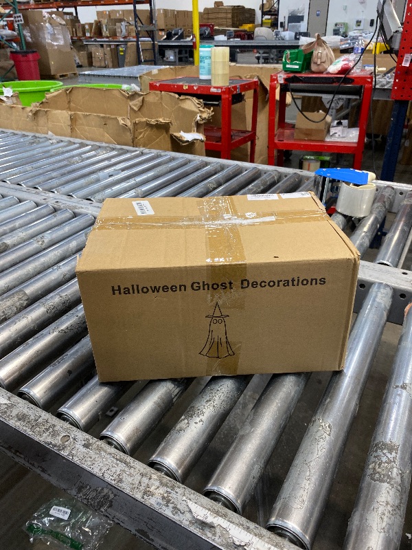 Photo 1 of [Timer] 2Packs Halloween Decorations Outdoor, Cute Halloween Decorations Indoor, Spooky Ghost Halloween Decor with Witch Hat, Scary Ghosts Decor with LED Lights for Front Porche Yard Garden Home