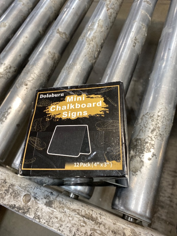 Photo 1 of 12 Pack 4"x3"Mini Chalkboard Signs for Chalk Sign for Food - Party - Buffet - Table Sign Chalkboard - Wedding - Bakery - Small