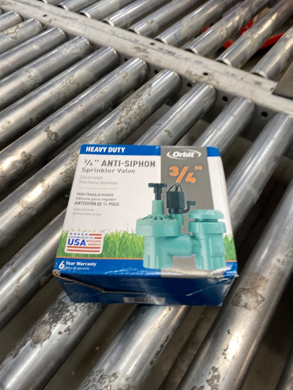 Photo 1 of 1-Pack Orbit 57623 3/4" FPT 100 Series Anti-Siphon Automatic Sprinkler Valve with Flow Control