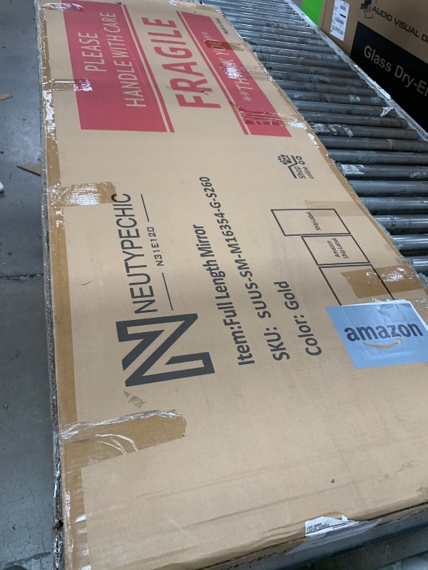 Photo 1 of *****STOCK PHOTO REFERENCE ONLY******Elevens Traditional Full Length Floor Mirror 65"x22" Rustic Tall Floor Mirror Wall Mirror Standing or Leaning Against Wall for Bedroom, Dressing and Wall-Mounted - Natural