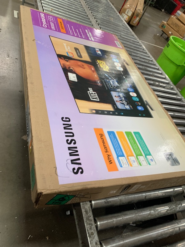 Photo 1 of **DAMAGED** Samsung 55-Inch Class Crystal UHD U8000F 4K Smart TV (2025 Model) Endless Free Content, Crystal Processor 4K, MetalStream Design, Knox Security, Compatible with Alexa