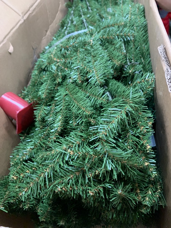 Photo 1 of **BOX 2 OF 2** National Tree Company 12 ft Unlit Dunhill Fir Artificial Full Christmas Tree, 7,794 Tips, Includes Stand, Green