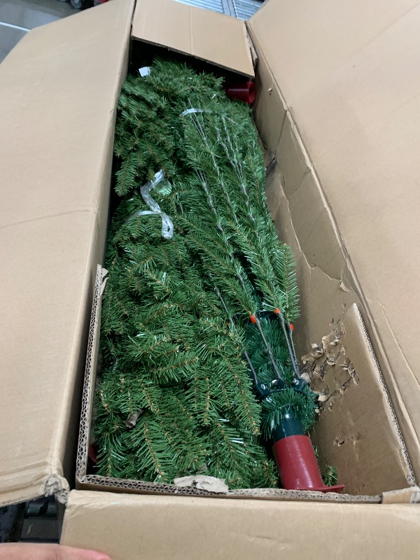 Photo 1 of **BOX 2 OF 2** National Tree Company 12 ft Unlit Dunhill Fir Artificial Full Christmas Tree, 7,794 Tips, Includes Stand, Green