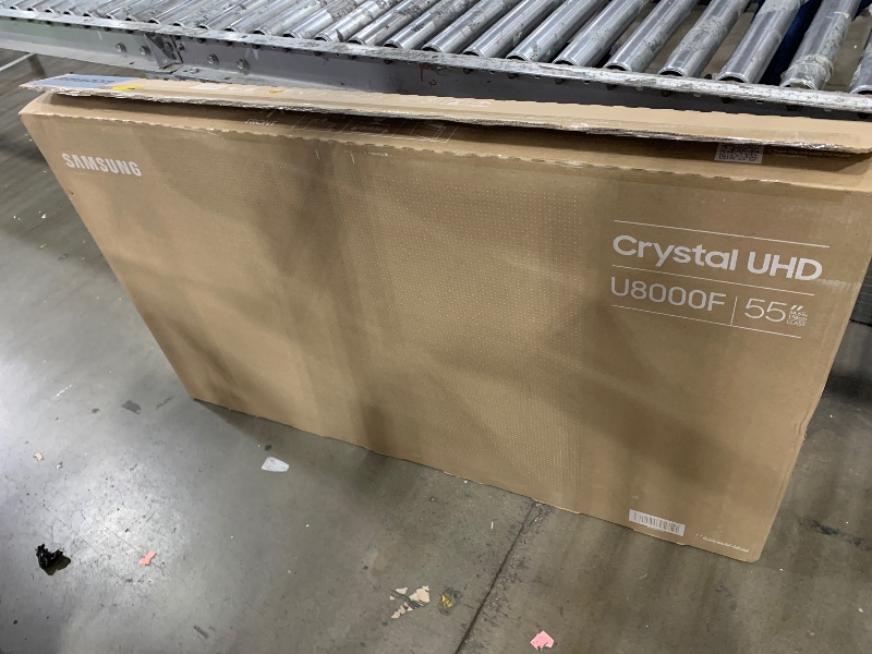 Photo 1 of **DAMAGED** Samsung 55-Inch Class Crystal UHD U8000F 4K Smart TV (2025 Model) Endless Free Content, Crystal Processor 4K, MetalStream Design, Knox Security, Compatible with Alexa