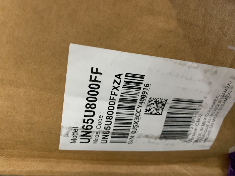 Photo 1 of ***DAMAGED*** Samsung 65-Inch Class Crystal UHD U8000F 4K Smart TV (2025 Model) Endless Free Content, Crystal Processor 4K, MetalStream Design, Knox Security, Alexa Built-in