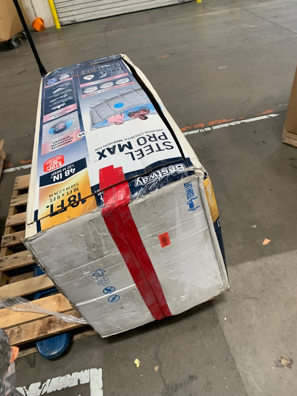 Photo 1 of ***************MISSING THE LADDER*************
Bestway Steel Pro MAX Above Ground Pool Set 18' x 9' x 4'