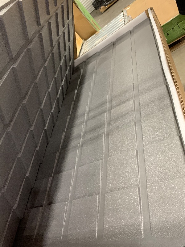 Photo 1 of **INCOMPLETE**Patiowell 8 x 12 FT Plastic Outdoor Storage Shed with Floor, Resin Shed with Window and Lockable Door for Garden, Backyard, Tool Storage Use, Easy to Install in Beige (Kick-it Shed)
