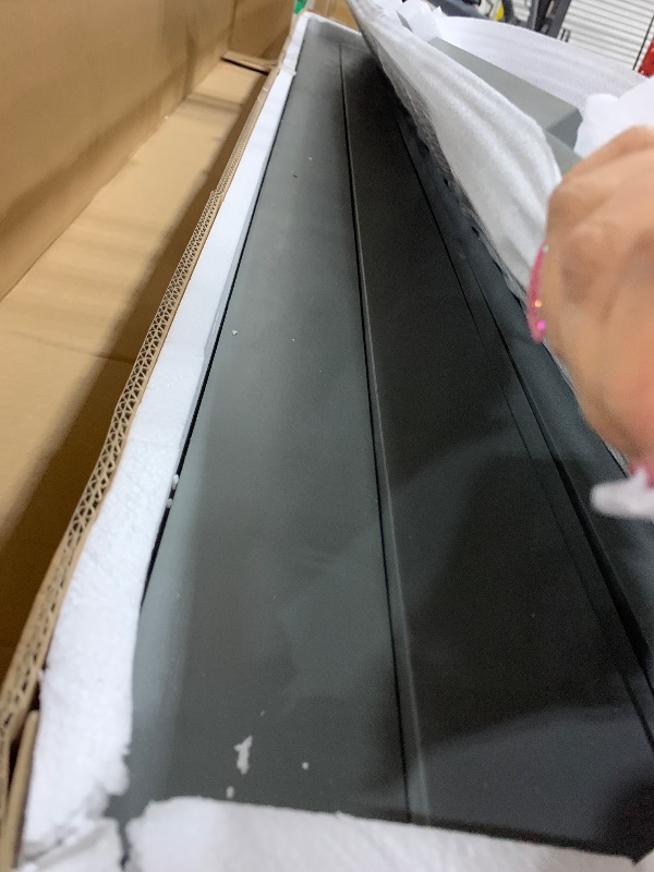 Photo 1 of **MISSING BOX 1 AND 3*** Ball & Cast Full Over Full Bunk Bed with Stairs and Storage Drawers, Solid Wood Full Bunk Frame w/Storage Shelves,Can be Divided Into 2 Bed,for Kids Boys Girls Teens,Gray