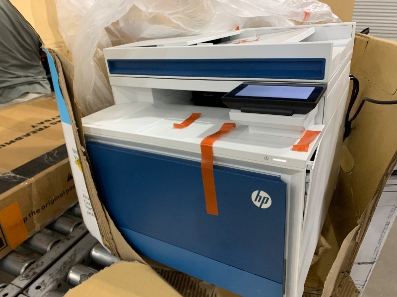 Photo 1 of **********HEAVILY DAMAGED************
HP Color Laserjet Pro MFP 4301fdw Wireless All-in-One Color Laser Printer, Scanner, Copier, Fax, Best-for-Office