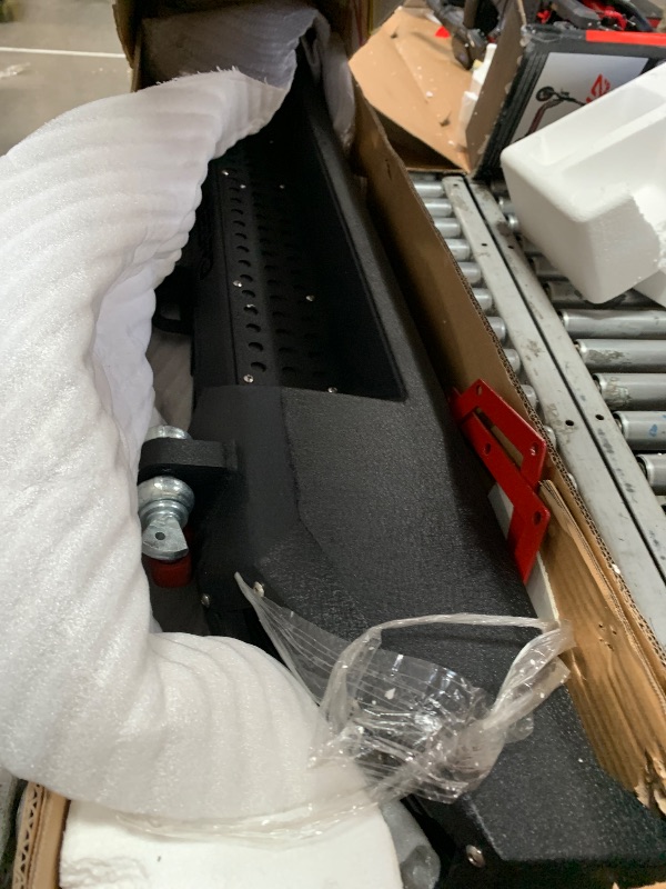 Photo 1 of ***REAR BUMPER ONLY*** OEDRO Full Width Rear Bumper Combo Compatible with 1987-2006 Jeep Wrangler TJ & YJ, Off Road Textured Back Bumper with Hitch Receiver & 2 x D-Rings