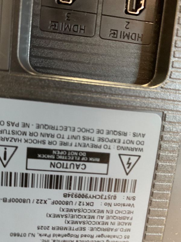 Photo 1 of **DAMAGED* Samsung 43-Inch Class Crystal UHD U8000F 4K Smart TV (2025 Model) Endless Free Content, Crystal Processor 4K, MetalStream Design, Knox Security, Alexa Built-in