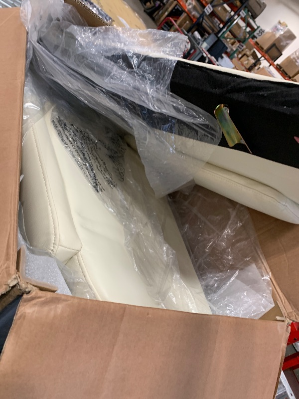 Photo 1 of ( back & Arms//parts sold only)MALOL Modern Leather Swivel Rocker Recliner – Glider Reclining Chair with Footrest, Wide Seat Cushion & Comfortable Support for Living Room, Nursery, Bedroom, Beige