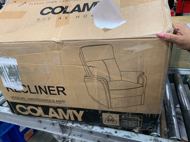 Photo 1 of ( back & Arms//parts sold only)MALOL Modern Leather Swivel Rocker Recliner – Glider Reclining Chair with Footrest, Wide Seat Cushion & Comfortable Support for Living Room, Nursery, Bedroom, Beige