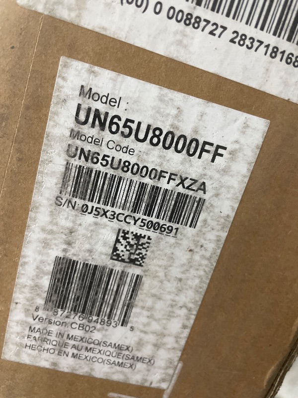 Photo 1 of **DAMAGED SCREEN** Samsung 65-Inch Class Crystal UHD U8000F 4K Smart TV (2025 Model) Endless Free Content, Crystal Processor 4K, MetalStream Design, Knox Security, Alexa Built-in