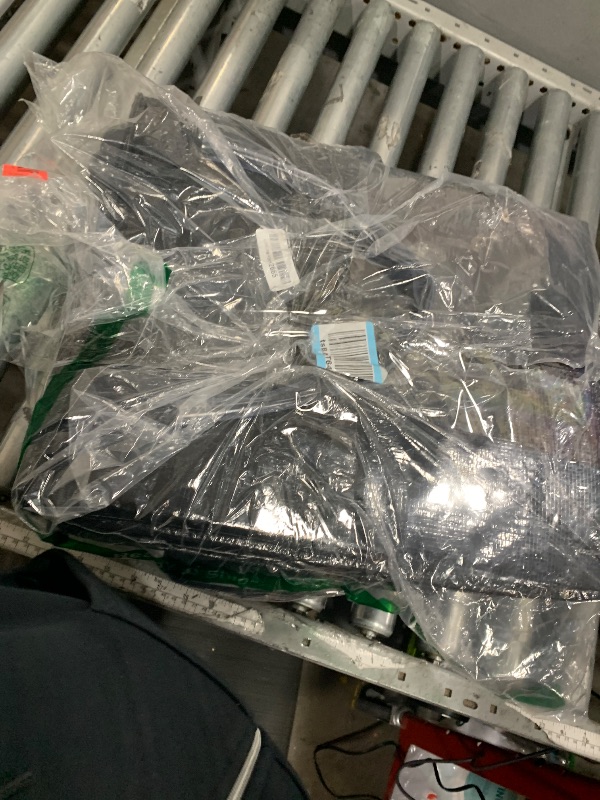 Photo 1 of (Medium, Black) Reusable Grocery Bag on 4 Wheels, Foldable Rolling Tote Carries Up to 66lb Shopping Trolley, Rolling Bag with 3 Handles, Zipper Clouser Rolling Tote Bag with Wheels for Laundry