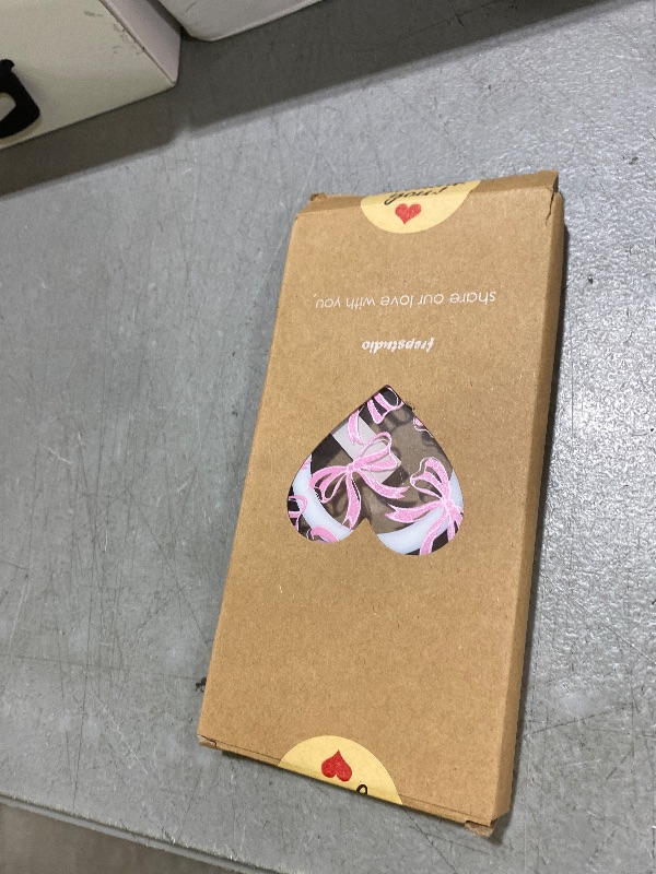 Photo 1 of Frepstudio Compatible for iPhone 16 Plus Case with Magsafe,Cute Pink Ribbon Bowknot Pattern Girly Aesthetic Clear Black Shockproof Phone Case Cover for Women Girls -Bows