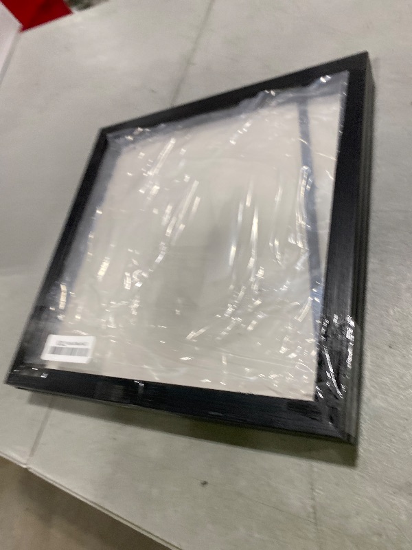 Photo 1 of 1 Pack T Shirt Display Frame, 13" x 13" Black Imitation Wood T Shirt Frame with 98% UV Protection Acrylic, 1" Depth of Usable Space Shadow Box, Display Case for Shirts, Jerseys, Memorabilia