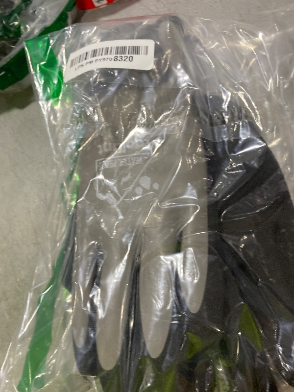 Photo 1 of 100% Waterproof Gloves for Men and Women, Winter Work Gloves for Cold Weather, Touchsreen, Thermal Insulated Freezer Gloves, With Grip, Grey, Medium