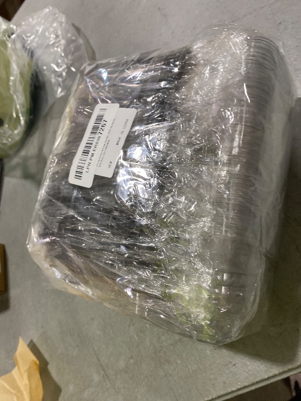 Photo 1 of 50 Pack Disposable Clear Plastic Cups Ice-cream Cups with Lids and Sporks, 8 oz Square PET Sundae Dessert Cups for Iced Coffee Cold Drinks Frozen Yogut Fruits Jello Snacks Bubble Boba Juice Milkshake