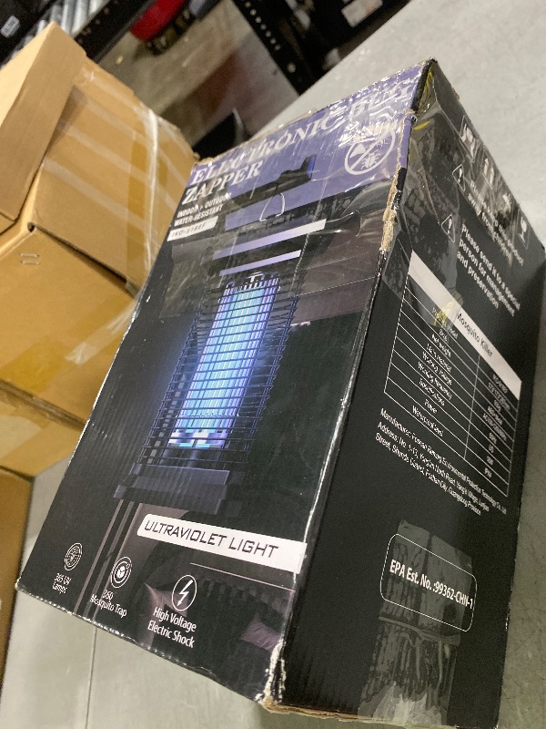 Photo 1 of AMUFER Bug Zapper for Outdoor & Indoor, 1/2 Acre Coverage Mosquito Lamp with 18W Bulb & 4400V High-Voltage, 100% Improvement in Mosquito Control Effect, Electric Fly Trap for Patio, Backyard, Home