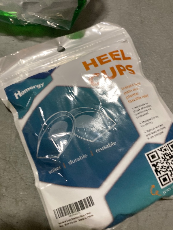 Photo 1 of Heel Cups for Achilles Tendonitis & Plantar Fasciitis - 2 Pack Gel Shoe Inserts for Heel Pain Relief, Arch Support, for Women & Men