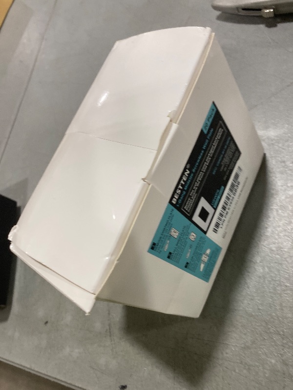 Photo 1 of [20 Pack] BESTTEN 1 Gang Mid-Size Screwless Outlet Cover, Midway Decorative Wall Plate, USWP6 Gloss Snow White, Midsize H4.88" x W3.11", UL Listed