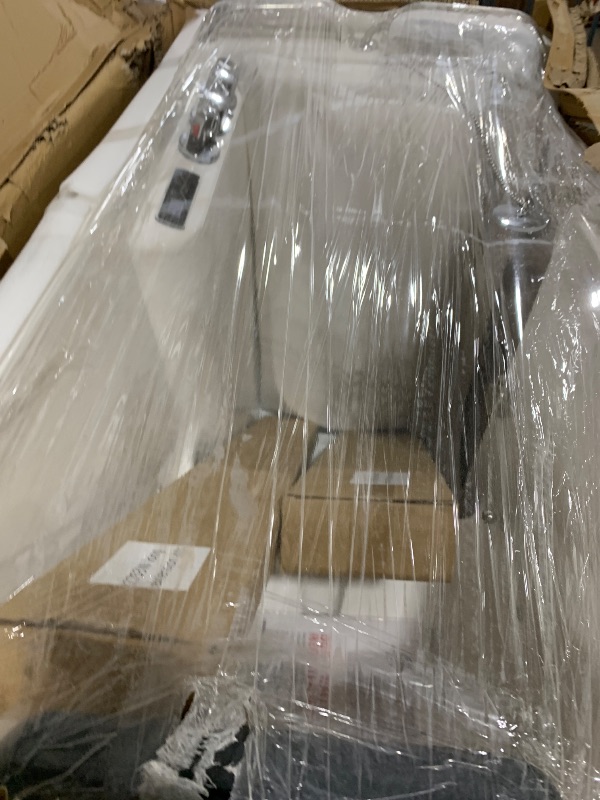 Photo 1 of ANZZI Walk In Bathtub, 53" x 27", Right-Drain, Air & Whirlpool Massage Jets, Quick Fill with 6?Setting Handheld Shower, Aromatherapy, Bath Pillow, LED Light | 2753FLWR