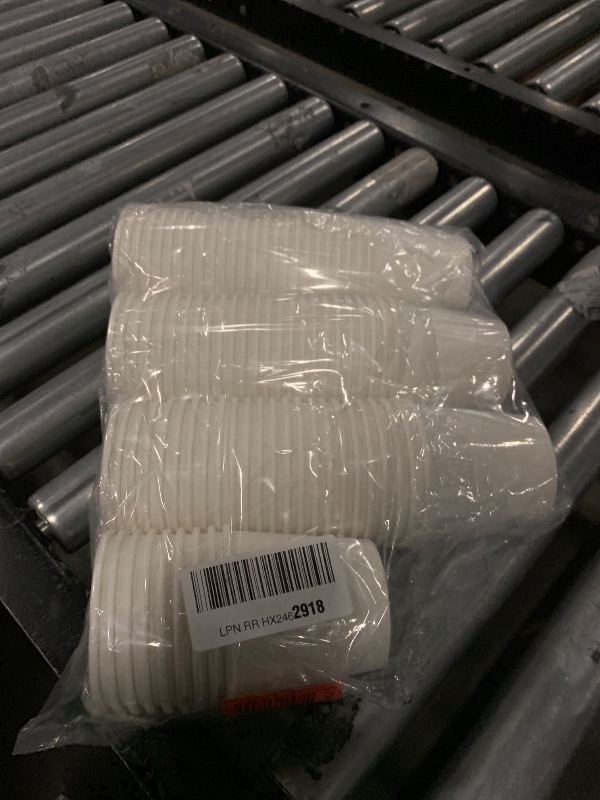 Photo 1 of 100 Pcs 11 Ounce Paper Ice Cream Cups Disposable Dessert Bowls for Hot or Cold Food, Sundae, Frozen Yogurt, Soup, White