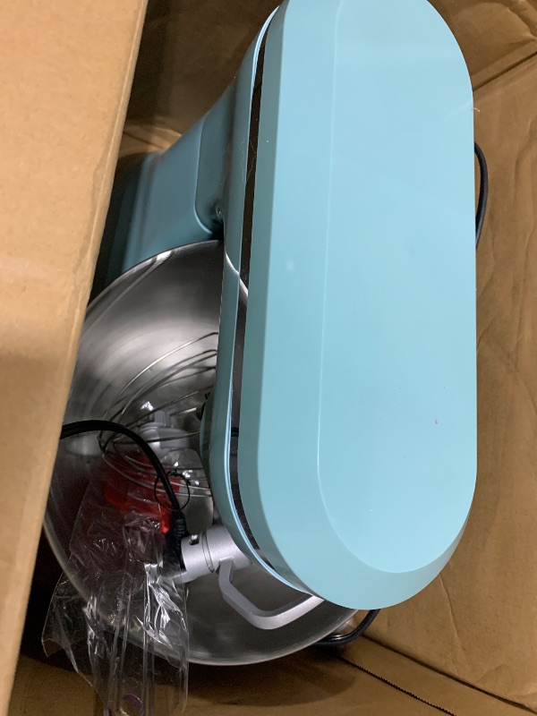 Photo 1 of Electric Stand Mixer with 6.5 Quart Bowl, Household Food Mixer 10+p Speeds 660W, Kitchen Tilt-Head Bread Dough and Cake Mixers with Dough Hook, Whisk, Beater, Splash Guard and Egg Separator (Blue)