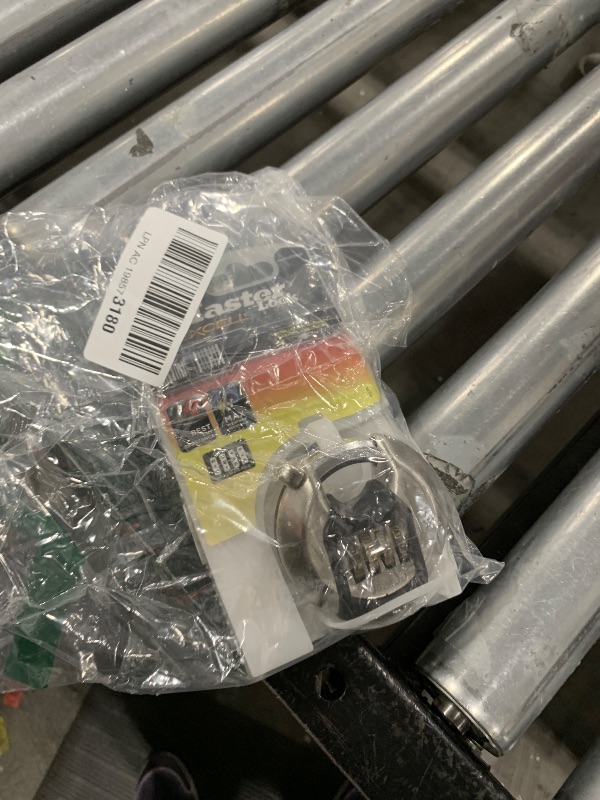 Photo 1 of MASTER LOCK Heavy Duty Disc Padlock [Combination] [Stainless Steel] [Outdoor] M40EURDNUM - Best Used for Storage Units, Sheds, Garages, Trailers and More