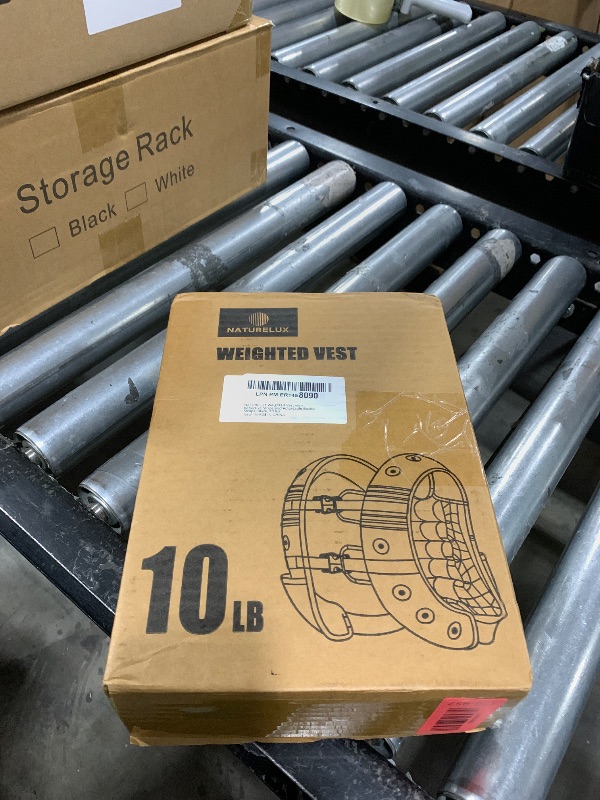 Photo 2 of NATURELUX Weighted Vest with Reflective Stripe and Adjustable Buckle Straps, Black, 10 lbs