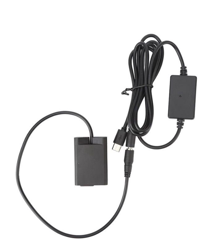 Photo 1 of EN EL25 Dummy Battery, Dummy Battery with Type C Power Adapter, EP 5G DC Dummy Battery Power Adapter for Z50 ZFC Z30 Digital Camera
