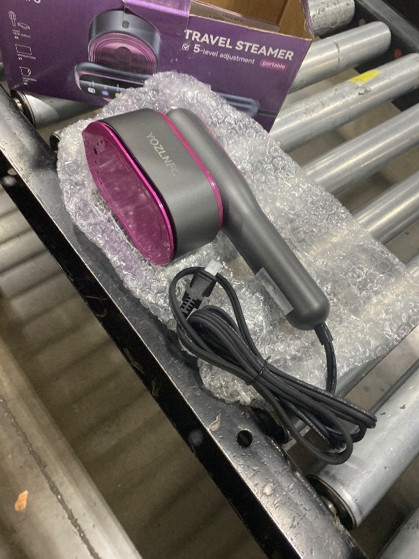 Photo 1 of YOZLNFO Travel Steamer for Clothes Portable: 2-in-1 Mini Handheld Garment Steamer Iron - 15s Heat Up & 5 Adjustable Steam - Large Ceramic Panel - 110-120V