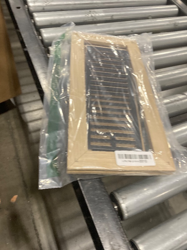 Photo 1 of Homewell White Oak Wood Floor Register Vent, Flush Mount with Frame, 4x12 Inch, Unfinished