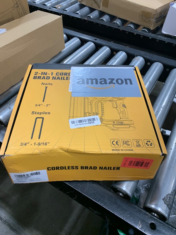 Photo 1 of MtiolHig Cordless 2" Brad Nailer Compatible with Dewalt 20V Battery (No Battery), 2-in-1 Electric Nail Gun/Staple Gun, 18 Gauge Nail Gun Battery Powered with 1000 Nails for Wood Carpentry