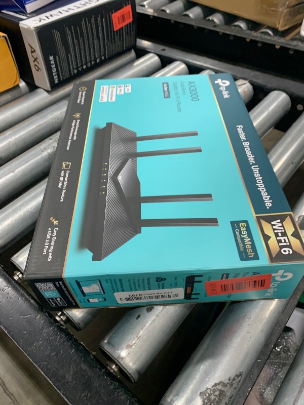 Photo 1 of TP-Link Dual-Band AX3000 Wi-Fi 6 Router Archer AX55 | Wireless Gigabit Internet Router for Home | EasyMesh Compatible | VPN Clients & Server | HomeShield, OFDMA, MU-MIMO | USB 3.0 | Secure by Design