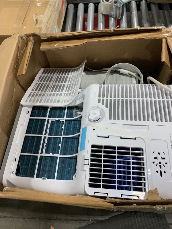Photo 1 of BLACK+DECKER Portable Air Conditioner, 8,000 BTU (3,950 BTU SACC) for Rooms up to 400 Sq. Ft., Portable AC with Follow Me Remote Control and Window Kit, BPACT08WT, White