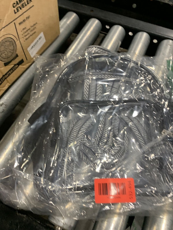Photo 1 of Lyingflat Clear Bag for Stadium Events 12x12x6 Small Clear Backpack Stadium approved for Festival Concert Sport Events Work Travel, Black Guitar