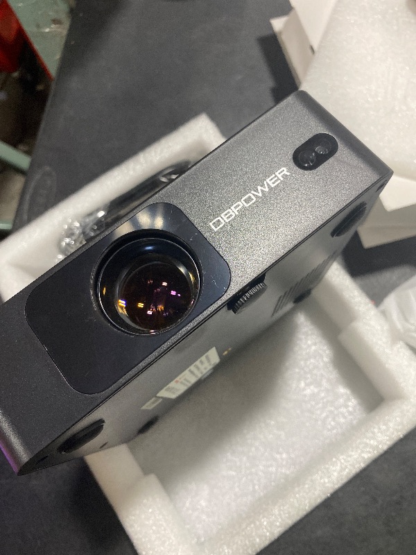 Photo 1 of [Ultra-Slim 1.97"| Netflix Licensed | AI Auto Focus | 360° Stand] Smart Mini Projector with WiFi 6 & Bluetooth, Built-in Netflix/YouTube/Disney+/Hulu, DBPOWER N5 Movie Projector for Bedroom (Black)