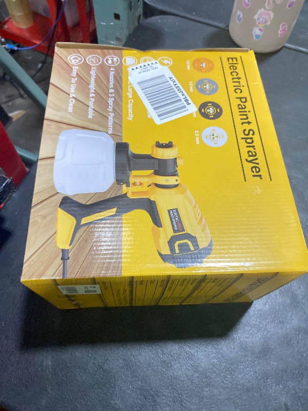 Photo 1 of LIFOVE Paint Sprayer - 700W HVLP High Power Electric Spray Paint Gun with Adjustable Spray Width, 4 Nozzles & 3 Patterns, 40 Fl Oz Container, Easy to Clean, for Furniture, House, Fence, Walls, Etc.
