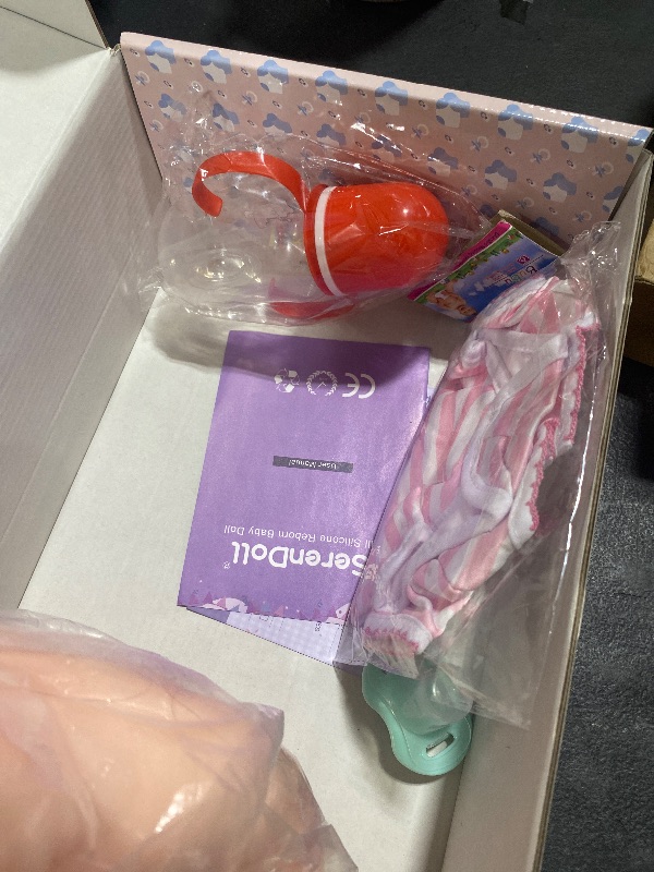 Photo 1 of SERENDOLL 18.5" Full Silicone Reborn Baby Doll Soft Solid Silicone Infant Soft Body Dolls That Look Real,Not Hollow Vinyl Dolls,Bald Girl 016