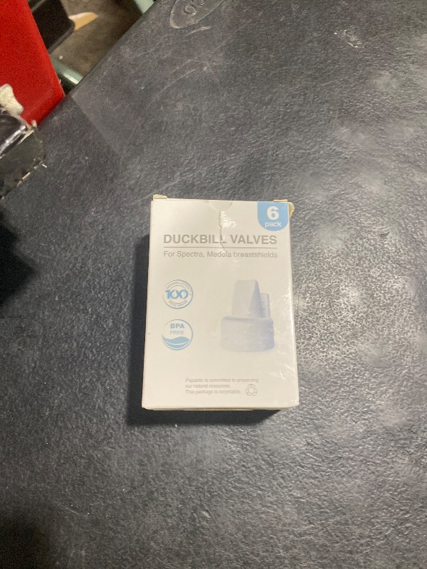 Photo 1 of [6-Count] Papablic Duckbill Valves for Spectra and Medela, Replaceable Duckbill Valves for Spectra S1 Spectra S2 valves and Medela Pump in Style, BPA/DEHP Free White