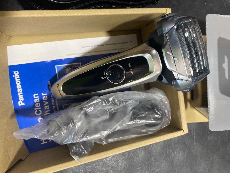 Photo 1 of Panasonic ARC5 Electric Razor for Men with Pop-Up Trimmer, Wet/Dry 5-Blade Electric Shaver with Intelligent Shave Sensor and Multi-Flex Pivoting Head – ES-LV65-S (Silver)